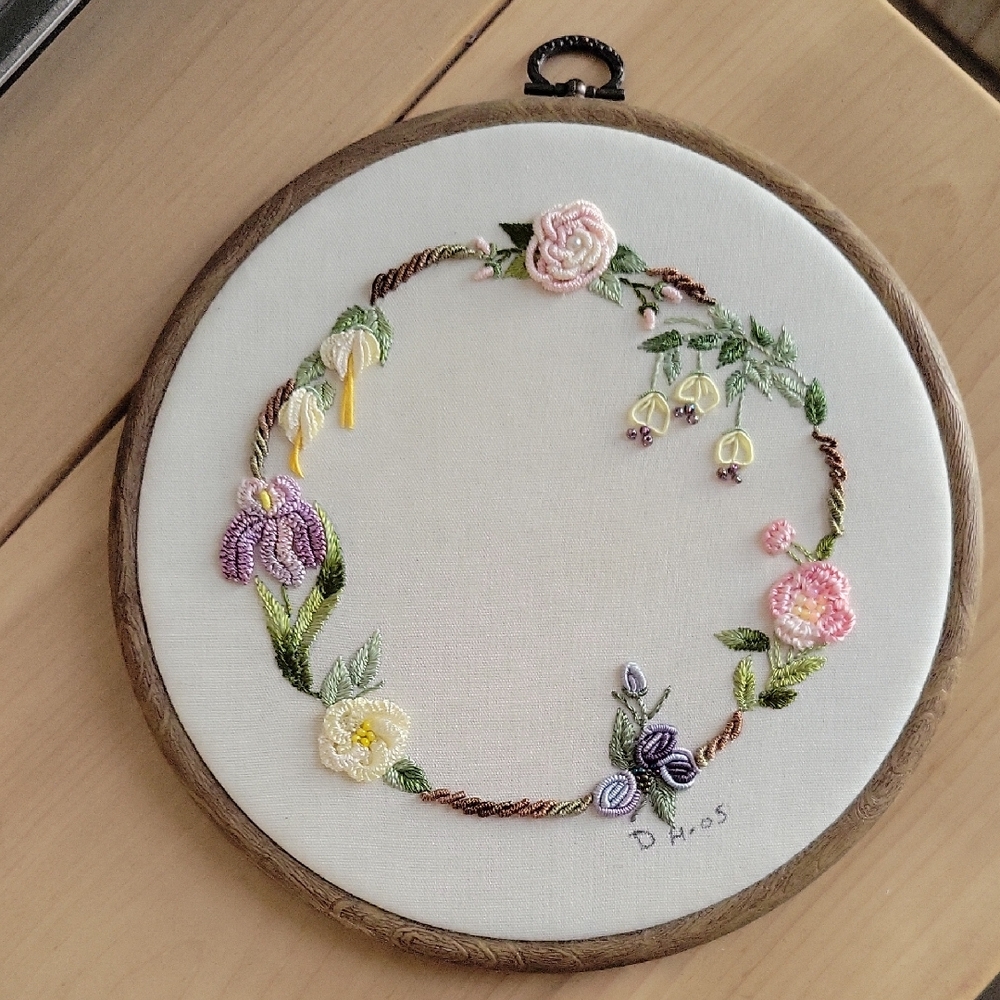 Circle of Friends Embroidery Wall Hanging Signed